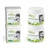 Amore Mio | Kit Pulizia Cani e Gatti, 2 conf. da 100 Salviettine Occhi e 2 conf. da 50 Salviettine Dentali, Salviette Occhi e Denti per la Cura dei Tuoi Animali