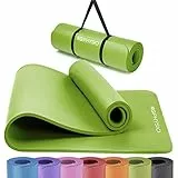 KG Physio Tappetino fitness, ideale per ginnastica a casa. Tappetino palestra e pilates, tappetino yoga antiscivolo spessore 8mm con tracolla. 183cm x 60cm x 8mm - Verde