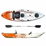 ATLANTIS Kayak-Canoa Shark Arancio/Bianco cm 280-2 gavoni - seggiolino - pagaia - portacanna