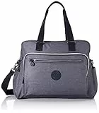Kipling ALANNA Borsa Messenger, 40 cm, 22 Litri, Nero (Charcoal)