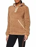 AURIQUE Felpa con Cappuccio Sportiva Donna, Marrone Toffee, 42