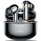 Cuffie Bluetooth 5.3, Auricolari Bluetooth con 4 Mic, Cuffie Wireless Riduzione del Rumore ENC, 48 Ore Stereo HiFi Cuffiette In Ear Smart Touch Auricolari Senza Fili Sport IP6 Impermeabili Nero