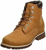 Timberland 6 inch Basic Alburn Waterproof, Stivali Stringati Uomo, Marrone (Nabuk Brown/Yellow), 44 EU