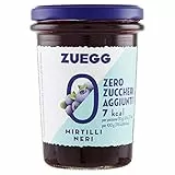 Zuegg Preparazione ai Mirtilli Neri Zero Zuccheri Aggiunti, 220g