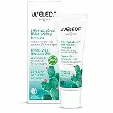 Weleda Crema Viso Idratante 24h Opuntia, crema idratante e di rapido assorbimento, non comedogena. Per profili di pelle da normale a secca. (1x30 ml)