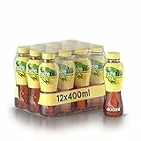 FuzeTea Limone e Lemongrass – 12 Bottiglie da 400 ml, Tè Freddo al Limone con una Nota di Citronella, in Bottiglia PET 100% Riciclabile, Bevanda Analcolica