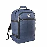 Cabin Max Metz Zainetto bagaglio a mano/da cabina, 44 litri, dimensioni approvate 55x40x20 cm su voli IATA (Atlantic Blue)