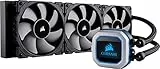 Corsair Serie Hydro H150i PRO RGB Sistema di Raffreddamento a Liquido, Radiatore da 360 mm, Tre Ventole PWM Serie ML da 120 mm, l’Illuminazione RGB, Compatibile con Socket Intel 115x/2066 e AMD AM4