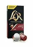 L'Or Capsule Caffè Espresso Barista Intensità 13-100 Capsule in Alluminio - Compatibili con Macchine Nespresso - 10 pacchetti da 10 capsule (totale 100 capsule)