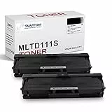 SMARTOMI, confezione da 2, cartucce toner nero MLT-D111S compatibili con Samsung MLTD111S per uso con stampanti Xpress serie SL- M2026 M2020 M2070 M2022 M2071