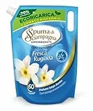 Spuma di Sciampagna Ecoricarica Ammorbidente Liquido Concentrato Fresco Puro, 60 Lavaggi, 1200 ml