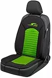 Walser coprisedili Auto S-Race, Premio Molto Buono* coprisedili Anteriori in Verde/Nero, coprisedili universali per Auto 1 Pezzo, sedili Sportivi, coprisedile Auto Compatibile con airbag Laterale