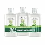 Omia Dermo Bagno Eco Bio con Aloe Vera del Salento, Bagnoschiuma Delicato e Rinfrescante, Dermatologicamente Testato, Formula Vegana e Nichel Free, Confezione da 3 Pezzi, Flaconi da 400 ml