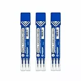 OSAMA - Ricarica Penne Cancellabili per Scuola Elementare, Medie, Superiori, Kit 9 Pezzi a Sfera, 0.7 mm - Refill per Penne Gel Compatibile con Frixion Ball, Blu