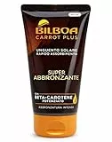 Bilboa Carrot Plus, Unguento Super Abbronzante, con Betacarotene e Oli Vegetali per una Abbronzatura Intensa e Duratura, Effetto Idratante e Nutriente, Dermatologicamente Testato - 150 ml