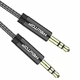 N NEWTOP Cavo AUX03 Audio Stereo Suono Alta Qualità Maschio - Maschio AUX Jack 3,5mm Compatibile con Cuffie Auto Macchina Smartphone Autoradio (5 Metri)