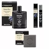Erbolario Confezione Regalo Ginepro Nero Trio - Lozione Dopobarba 100 ml + Profumo 15 ml + sapone 100 g + in OMAGGIO Saponetta vegetale Florinda da 50 gr