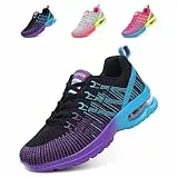 Hitmars Scarpe Running Donna Scarpe Ginnastica Corsa Sportive Sneakers Traspiranti Leggero Air Scarpe Camminata Fitness Jogging Casual all'Aperto Nero EU 37