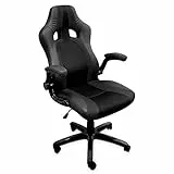 triton R9 Sedia Gaming Chair Ergonomica, Finta Pelle, Nero, M