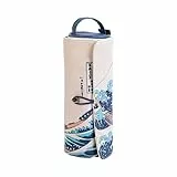 Kokonote: Portamatite Arrotolabile The Great Wave of Kanagawa | Astuccio Portapenne con cerniera e parte arrotolabile, 20,5 x 8,5 cm, Astuccio portatutto | Hokusai Collection