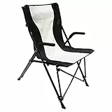 Homecall Sedia pieghevole da campeggio colore nero/crema