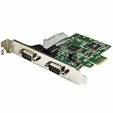StarTech.com Scheda Seriale PCI Express da 2 porte DB9 con UART 16C1050, RS232