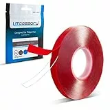 Litcessory Nastro di Montaggio per Strisce Luminose (5m) per Philips Hue, LIFX, and C by GE Light Strips-Forte,Rimovibile,Nastro Biadesivo -Funziona alla grande con la maggior parte delle strisce LED!