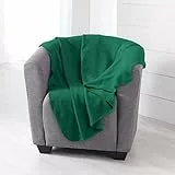 Douceur d'Intérieur Plaid, Poliestere, Verde, 125 x 150 cm