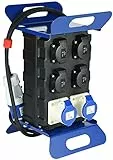 Electraline 60429 Quadro Elettrico di Distribuzione 4 prese Schuko, 2 Prese Industriali CEE, Spina a 2P+T, Cavo 2M H07RN-F 3G2,5, IP44