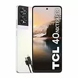 TCL 40NXTPAPER - Smartphone 4G Display 6.78' FHD+90 Hz, 256 GB, 8 GB RAM (+ 8GB RAM virtuale), Tripla Camera da 50 Mpx, Android 13, Batt. 5010 mAh Quick charge, Dual Sim, Bianco, USB Type-C Aggiuntivo