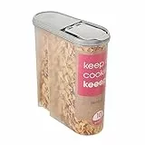 keeeper Contenitore per Alimenti Secchi Jean, Coperchio Ripiegabile, 2,6 L, Polipropilene, 21,5 x 9,5 x 24 cm, Nordic Grey (Grigio)