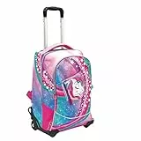 Go Pop - Zaino con Trolley Unicorn - 3 Grafiche Frontali Intercambiabili e Pop-Up, 2 Scomparti con cerniera, Spallacci Imbottiti, adatto alla scuola primaria, 34 l x 47 h x 23 p - 36 litri