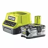 Ryobi RC18120-140 Kit Ryobi con Caricabatterie e 1 Batterie da 4.0Ah al Litio 18V ONE+, con 4 Indicatori di Stato di Carica, Grande Autonomia