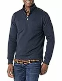 Amazon Essentials Felpa in Pile a Maniche Lunghe con Cerniera Intera Uomo, Blu Marino, M