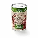 GUSTO SANO FAGIOLI RED KIDNEY BIO GIA’ PRONTI. Senza Sale Aggiunto. Fagioli in scatola lessati e reidratati NON OGM. Comoda scorta da 6 confezioni x 400 gr.6 Pacchi X 400 Gr