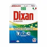 Dixan Classico Pulito Profondo, Detersivo Lavatrice polvere per eliminare le macchie ostinate, formato da 60 lavaggi