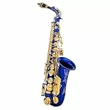 Btuty Eb Sassofono contralto Ottone E Flat Sax 802 Tipo di chiave Strumento a fiato con asta di pulizia Guanti di stoffa Cinturino Custodia imbottita