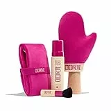 Set autoabbronzante Coco & Eve Bali Bae (medium). Mousse abbronzante senza sole All Natural. Con abbronzante, guanto applicatore e applicatore per schiena per un’abbronzatura impeccabile