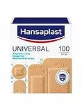 Hansaplast Cerotti UNIVERSAL, Cerotti impermeabili con elevato potere adesivo, Cerotti traspiranti per tutti i tipi di ferite, 1 confezione da 100 Pezzi in 4 formati
