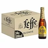 Leffe Blonde, Birra Bottiglia - Pacco da 24x33cl