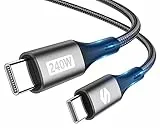 Silkland 240W Cavo USB Type-C Ricarica Rapida 2m, 48V PD3.1 5A Cavo USB C USB C, QC4.0 Cavo USB Tipo-C 100W per MacBook Pro/Air, Laptop, iPad Pro/Air, Samsung S23 Ultra, Pixel7, Powerbank, Tablet