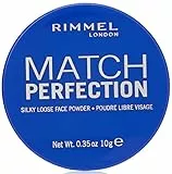 Rimmel London Cipria Trasparente Match Perfection, Polvere Libera Opacizzante Per Il Viso - 58 Gr