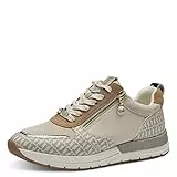Tamaris Donna Sneaker, Signora Sneaker Basse,Soletta Removibile,Scarpe da Strada,Scarpe Allacciate,Scarpe Sportive,Ivory Comb,38 EU