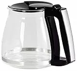 Melitta M810 - Caraffa di ricambio per macchine da caffè americano OPTIMA M 810 e OPTIMA TIMER, in vetro, colore: Trasparente/Nero