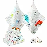 Baby Burp panni per il tuo bambino ragazza - 10 Koo-dib Baby Face Asciugamani per neonato Essentials Baby Registry deve avere prodotti per la cura - Pannolini per neonati