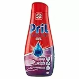 Pril Gel All In One Limone Detersivo Lavastoviglie Liquido Multi-Azione Sporco Difficile, Confezione da 52 Lavaggi