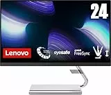 Lenovo Q24i-20 Monitor 23.8' FullHD con EyeSafe (1920x1080, IPS, 4ms, 75Hz, 1x HDMI 1.4, 1x DP 1.2, FreeSync con Speaker Integrati) Cavo HDMI incluso - Raven Black - Esclusiva Amazon