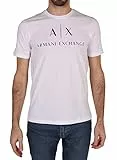 ARMANI EXCHANGE Collo Rotondo Logo, T-shirt, Uomo, Bianco (White 1100), M
