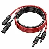 Cavo solare di prolunga 2 m, 6 mm², rosso + nero