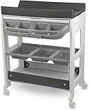 Bebeconfort Dolphy Fasciatoio con Vaschetta per Bagnetto Neonato, con Materassino Imbottito Incluso, Grey Mist